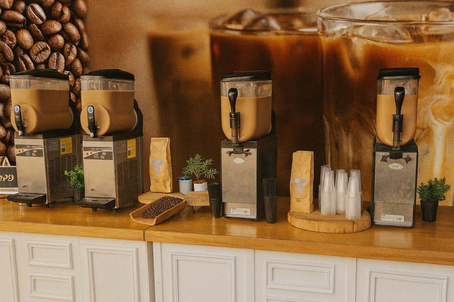 דוכן אייס קפה לאירועים מושלמים הזמינו עכשיו