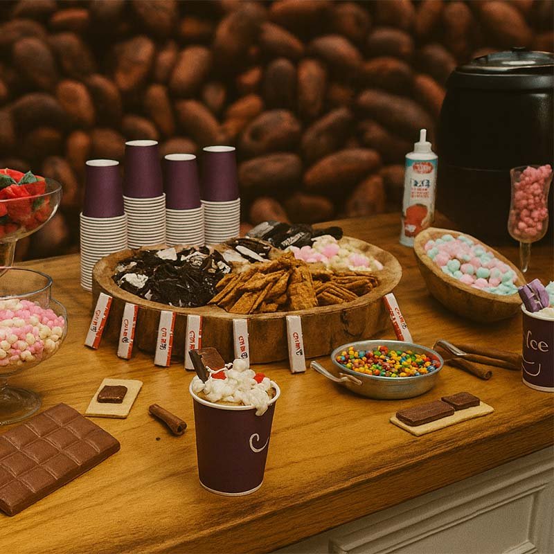 דוכן קפה לאירועים - דוכן שוקו חם