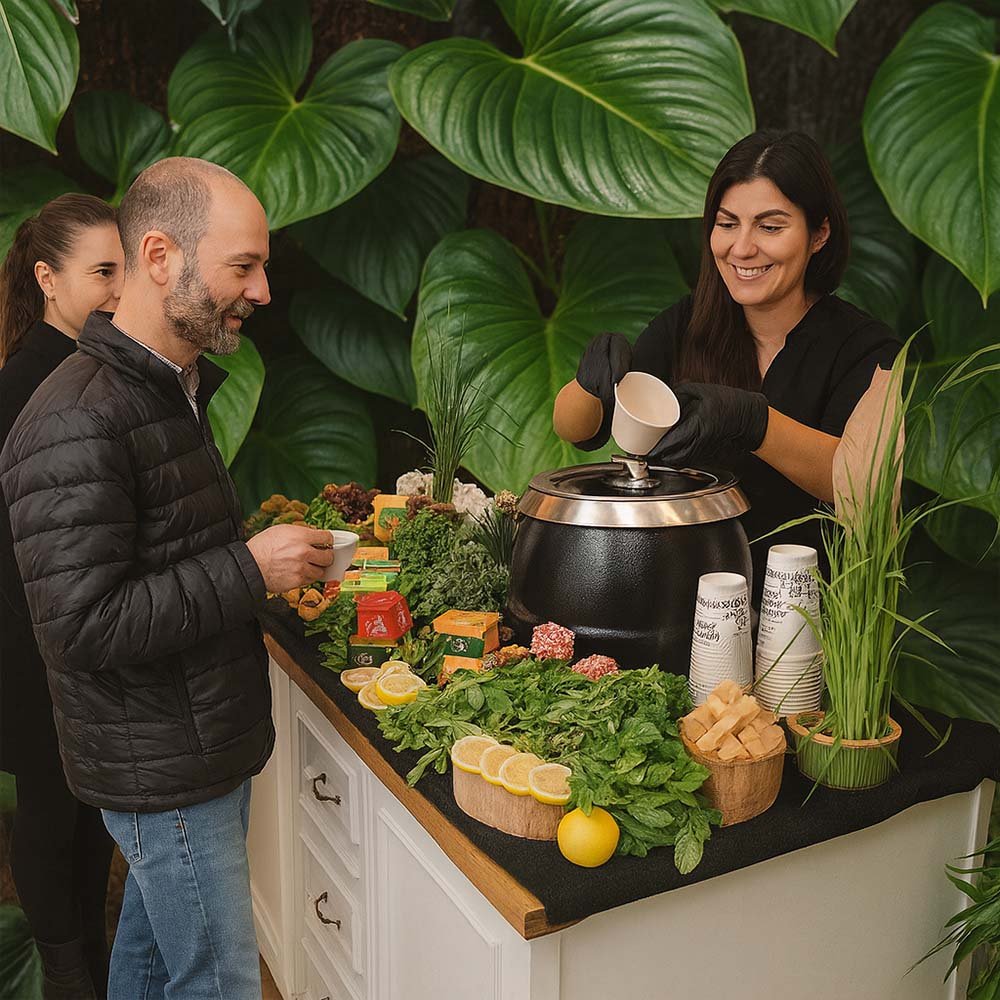 דוכן קפה לאירועים לירידים ותערוכות לעסקים