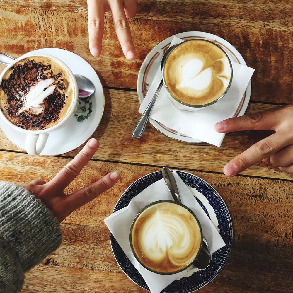 דוכן קפה להשקת מוצר זוג או פרד