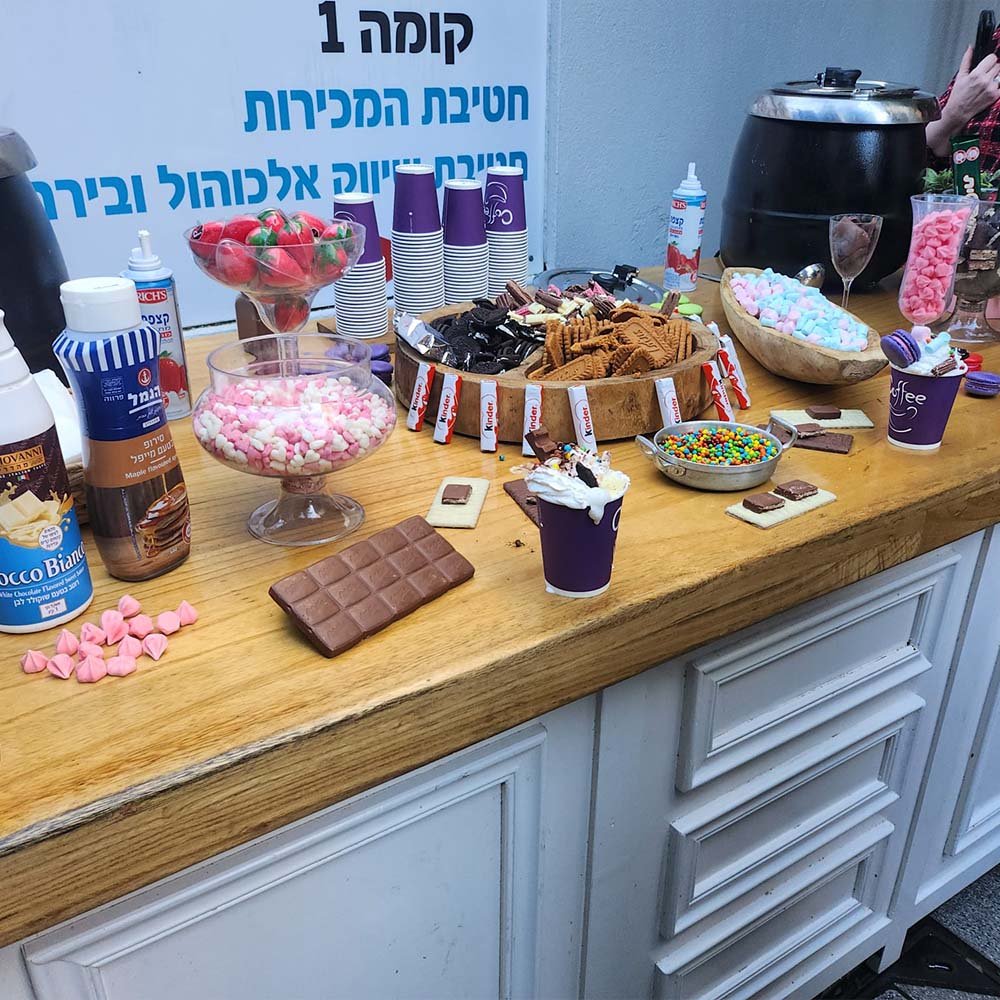 דוכן שוקו - שוקו שוקולד ציפ לאירוע